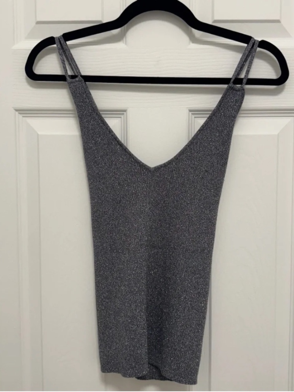 y2k shimmery Metallic Ralph Lauren V-Neck Sweater Tank * accepting offers